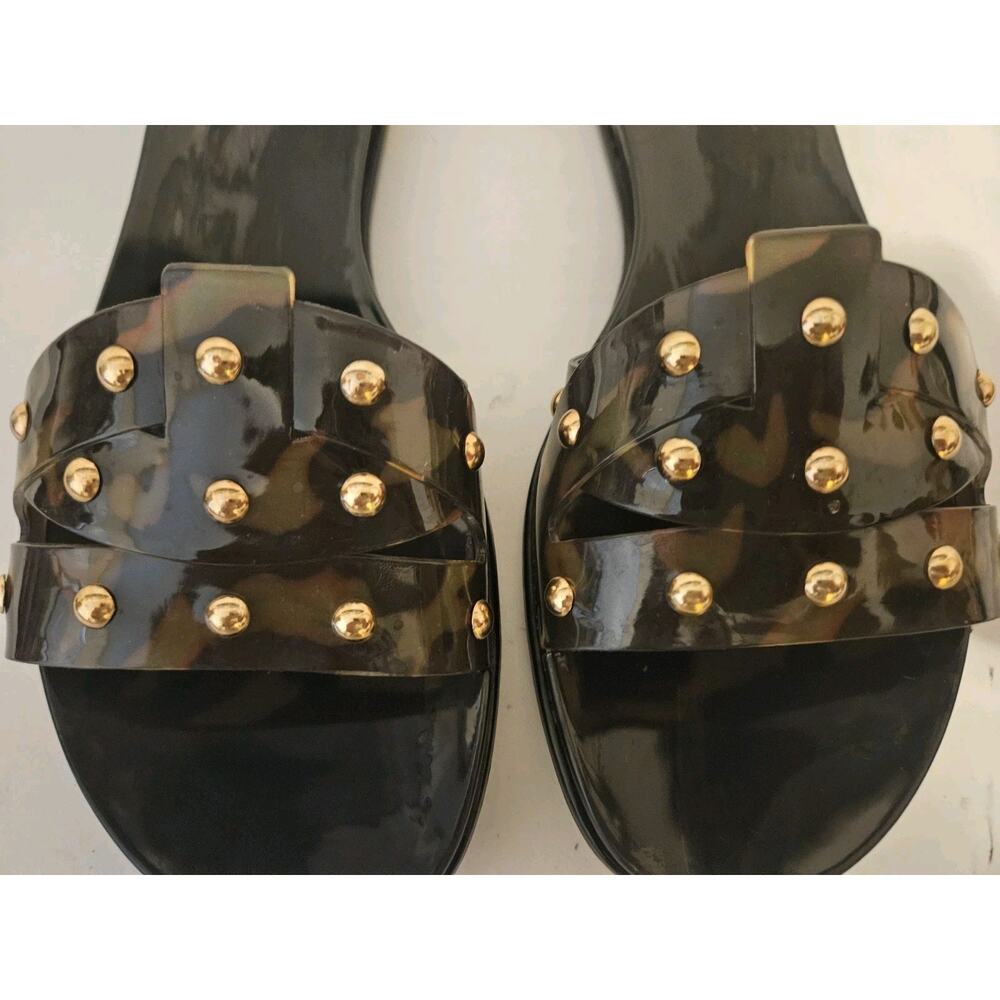 Vince Camuto Tortoise Rubber Studded Sandals Women's 8M - Picture 4 of 9
